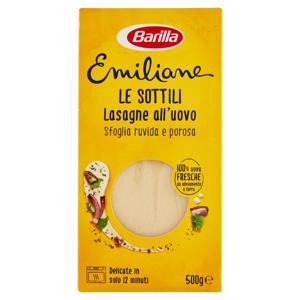 Barilla Emiliane Le sottili Lasagne Pasta all'Uovo 500g