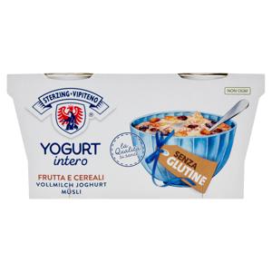 Sterzing Vipiteno Yogurt intero Frutta e Cereali Senza Glutine 2 x 125 g