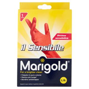 Marigold Il Sensibile, guanti casalinghi per il massimo comfort, taglia grande, 1pz
