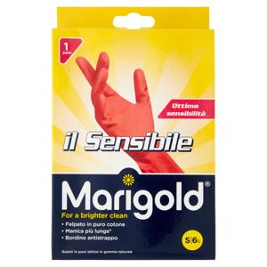 Marigold Il Sensibile, guanti casalinghi per il massimo comfort, taglia piccola, 1pz