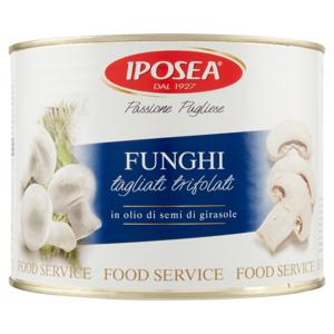 Iposea Food Service Funghi tagliati trifolati in olio di semi di girasole 1900 g