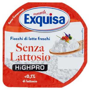 Exquisa Highpro Fiocchi di latte freschi Senza Lattosio 175 g