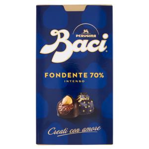 BACI PERUGINA Fondente 70% Cioccolatini Fondenti ripieni al Gianduia Scatola 200g
