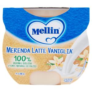 MELLIN Merenda Latte e Vaniglia al cucchiaio 2 x 100 g