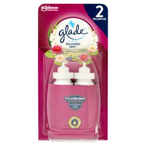 Glade Sense&Spray Doppia Ricarica, Profumatore Ambienti con Sensore, Fragranza Relaxing Zen 2x18ml