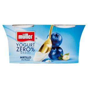 müller Yogurt Zero% Grassi Mirtillo in Pezzi 2 x 125 g