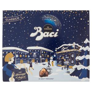 BACI PERUGINA Cioccolatini Fondenti ripieni al Gianduia Scatola Regalo Natale 250 g