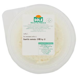 Sole Ricotta Fresca 0,400 kg