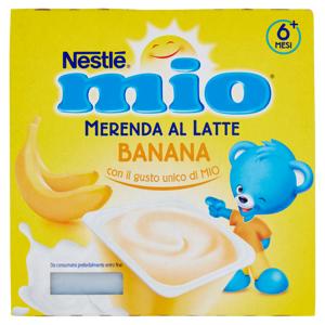 NESTLÉ MIO Merenda al Latte Banana da 6 mesi 4 vasetti da 100 g