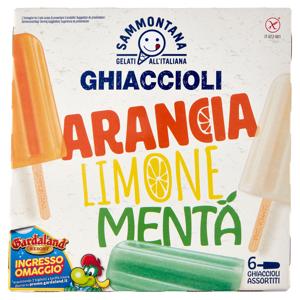 Sammontana Ghiaccioli Arancia, Limone, Menta 6 x 66,7 g