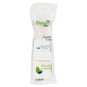 Natural Bibo Cucchiai Standard Biodegradabili e compostabili 15 pz