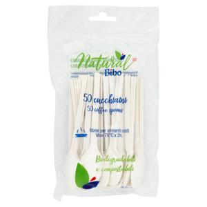 Natural Bibo cucchiaini Biodegradabili e compostabili 50 pz