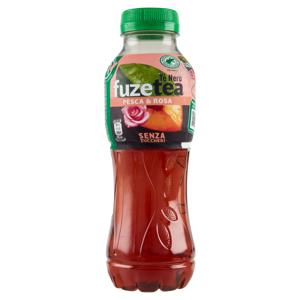 FUZE TEA Senza Zuccheri, Tè Nero Pesca con una nota di Rosa PET 400ml 