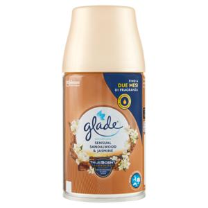 Glade Automatic Spray Ricarica, Profumatore per Ambienti, Fragranza Sensual Sandalwood&Jasmine 269ml