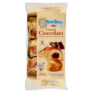 MMulino Bianco Cornetti Cioccolato senza Additivi Conservanti Merenda Food Service 6pzx50g