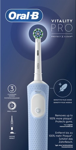 Oral-B Spazzolino Elettrico Denti Ricaricabile Vitality Pro Vapor Blue