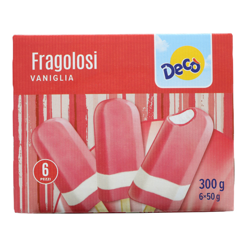 DECO FRAGOLOSI 6PZ GR300
