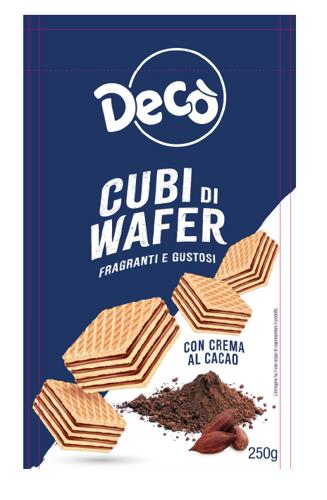 Wafers con crema al cacao gr 250