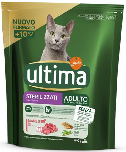 ultima Cat Sterilizzati Adulto 1-10 Anni Manzo 440 g