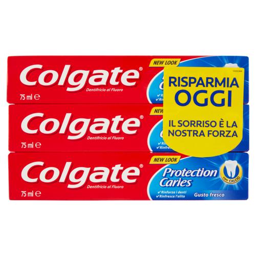 Colgate dentifricio Maximum Caries Protection, protezione carie 3x75 ml