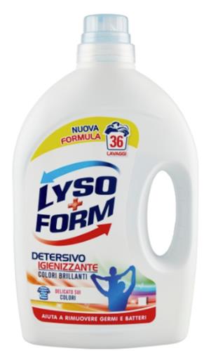 Lysoform Detersivo Igienizzante Colori Brillanti 36 Lavaggi 1,62 L