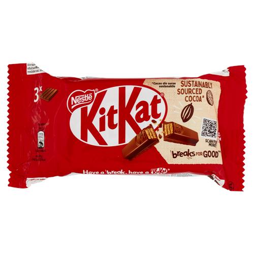 KITKAT Original Wafer ricoperto di Cioccolato al Latte 3 snack da 41,5g