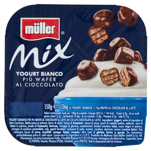 müller Mix Yogurt Bianco Più Wafer al Cioccolato 150 g