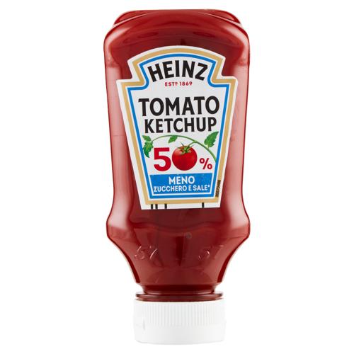 Heinz Tomato Ketchup 50% Meno Zucchero e Sale* 220 ml