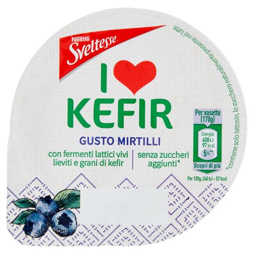SVELTESSE I Love Kefir Gusto Mirtilli 170 g