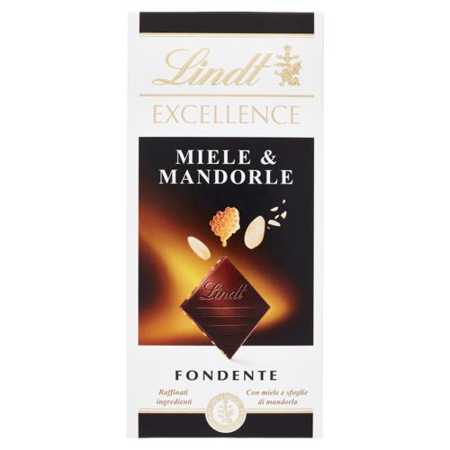 Lindt Excellence Tavoletta Cioccolato Fondente Miele e Mandorle 100 g