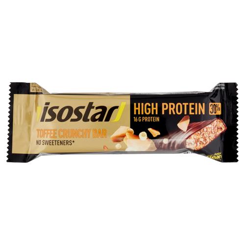 Isostad Toffee Crunchy Bar High Protein 30%, barretta proteica, gusto caramello e cioccolato - 55 g