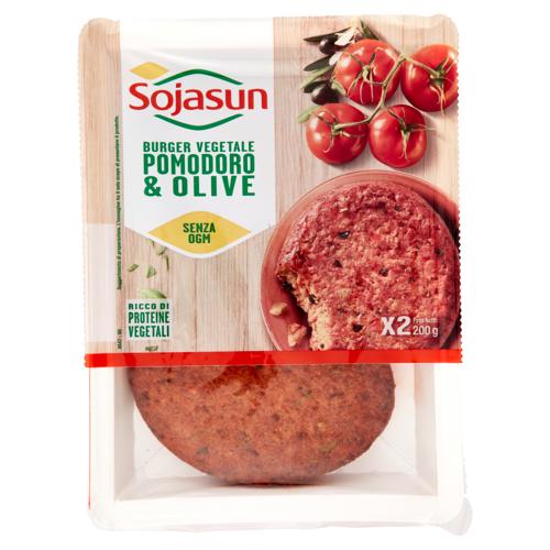 Sojasun Burger Vegetale Pomodoro & Olive x2 200 g