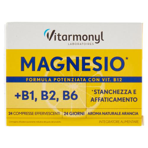 Laboratoires Vitarmonyl Magnesio⁽¹⁾ + B1*, B2*, B6*, B9*, B12* 24 Compresse Effervescenti 67,2 g