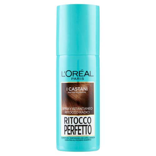 L'Oréal Paris Ritocco Perfetto, Spray Istantaneo Correttore per Radici, Castano, 75 ml