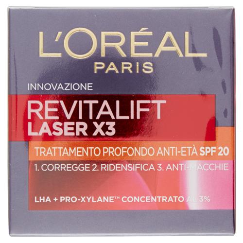 L'Oréal Paris Revitalift Laser X3 - Crema viso anti-età SPF 20 - 50 ml