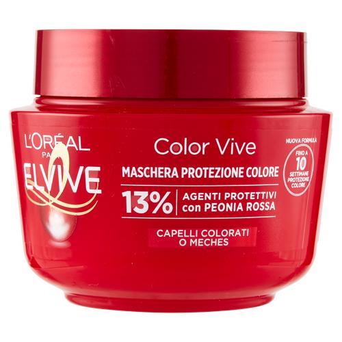 L'Oréal Paris Maschera Capelli Elvive Color Vive, Per Capelli Colorati o con Mèches, 300 ml