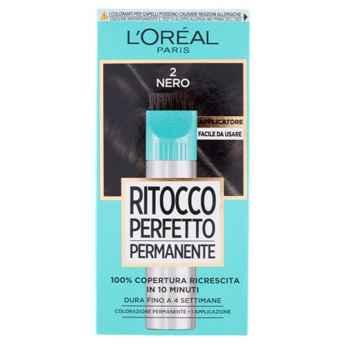 L'Oréal Paris Colorazione Ritocco Perfetto Permanente, 100% Copertura Ricrescita Nero