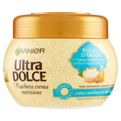 Garnier Ultra Dolce Maschera per Capelli Nutriente all'Olio di Argan e Crema di Mandorla 300ml