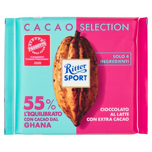 Ritter Sport Cacao Selection 55% l'Equilibrato con Cacao dal Ghana 100 g