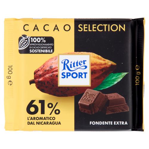 Ritter Sport Cacao Selection 61% l'Aromatico dal Nicaragua Fondente Extra 100 g