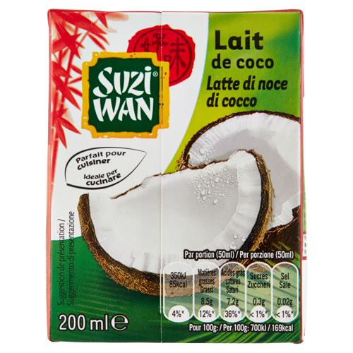 Suzi Wan Latte di noce di cocco 200 ml