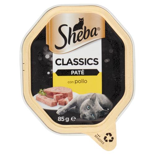 Sheba Paté Classics Cibo Umido Gatto in Vaschetta con Pollo 85 g