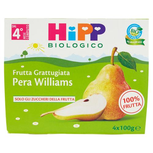 HiPP Biologico Frutta Grattugiata Pera Williams 4 x 100 g