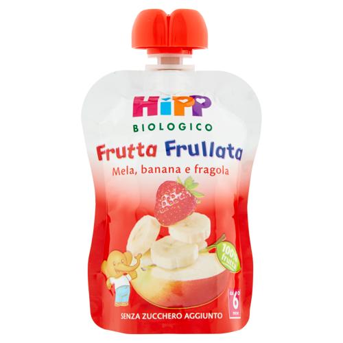 HiPP Biologico Frutta Frullata Mela, banana e fragola 90 g