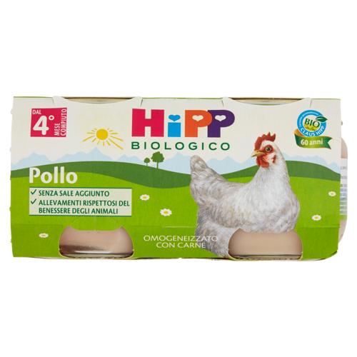 HiPP Biologico Pollo Omogeneizzato con Carne 2 x 80 g