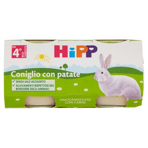 HiPP Coniglio con patate Omogeneizzato con Carne 2 x 80 g