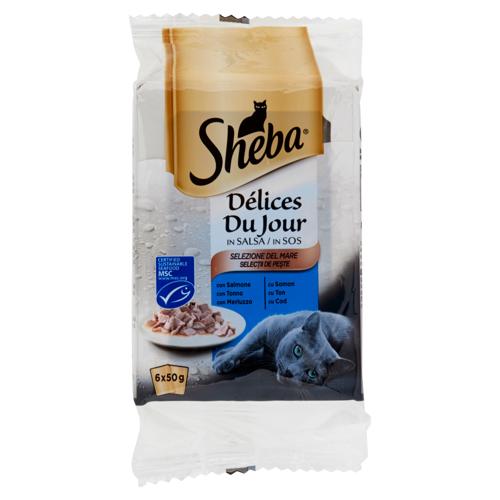 Sheba Délices Du Jour in Salsa Selezione del Mare 6 x 50 g