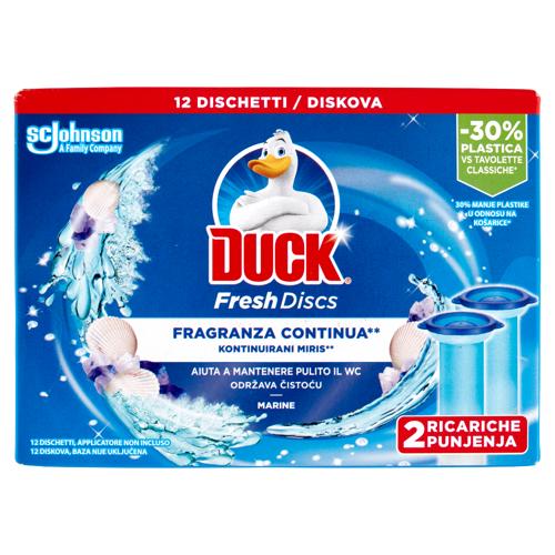 Duck Fresh Discs - Doppia Ricarica, Fragranza Marine, 2 x 36 ml