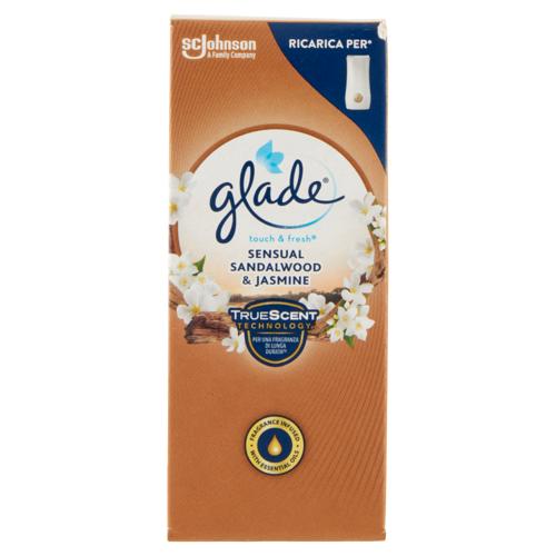 Glade Touch&Fresh Ricarica, Profumatore per Ambienti, Fragranza Sensual Sandalwood & Jasmine 10ml