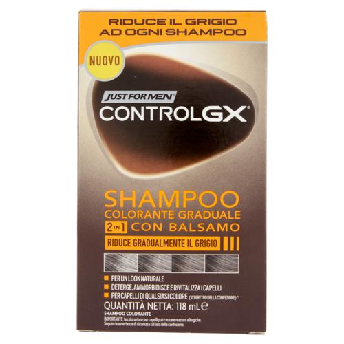 Just For Men Control GX Shampoo Colorante Graduale 2in1 con Balsamo 118 mL